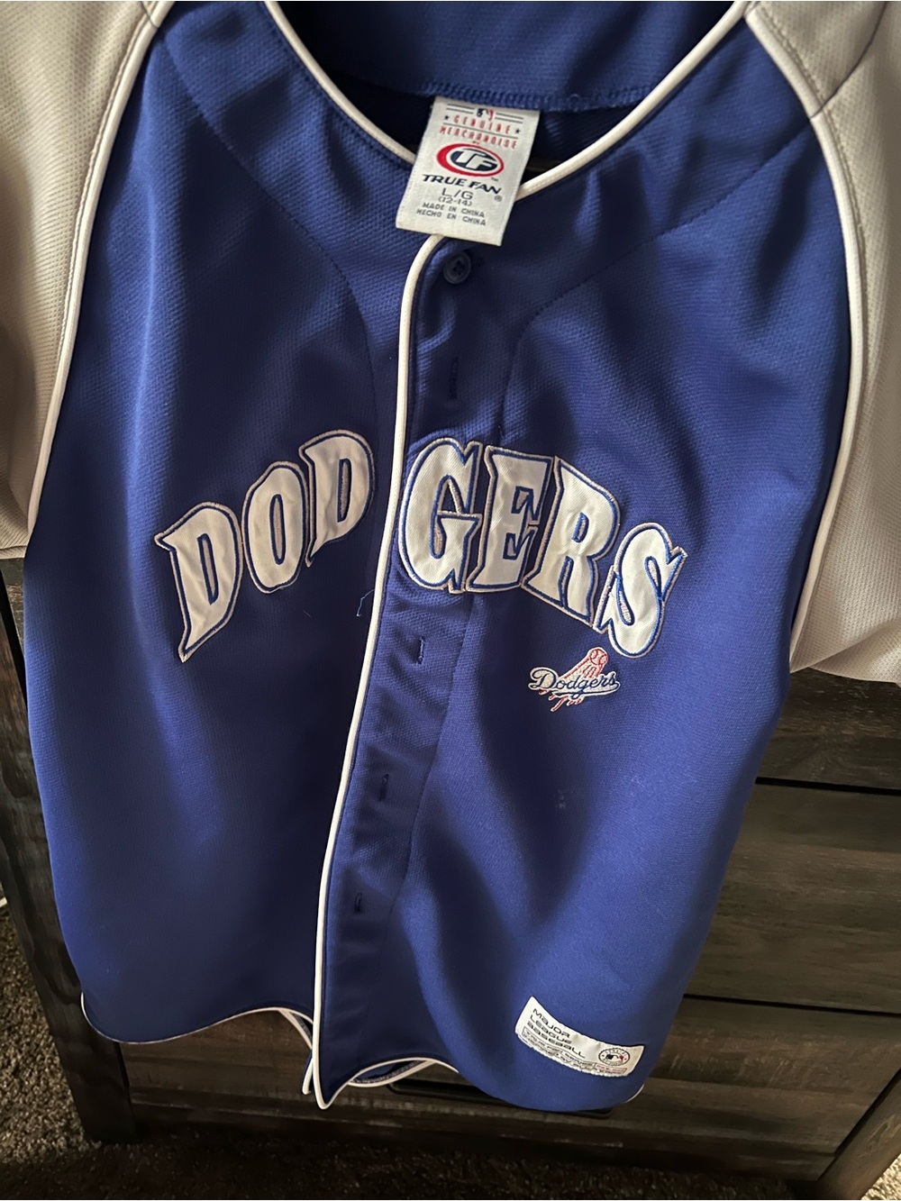 Dodgers Blue Baseball Jersey Jacket